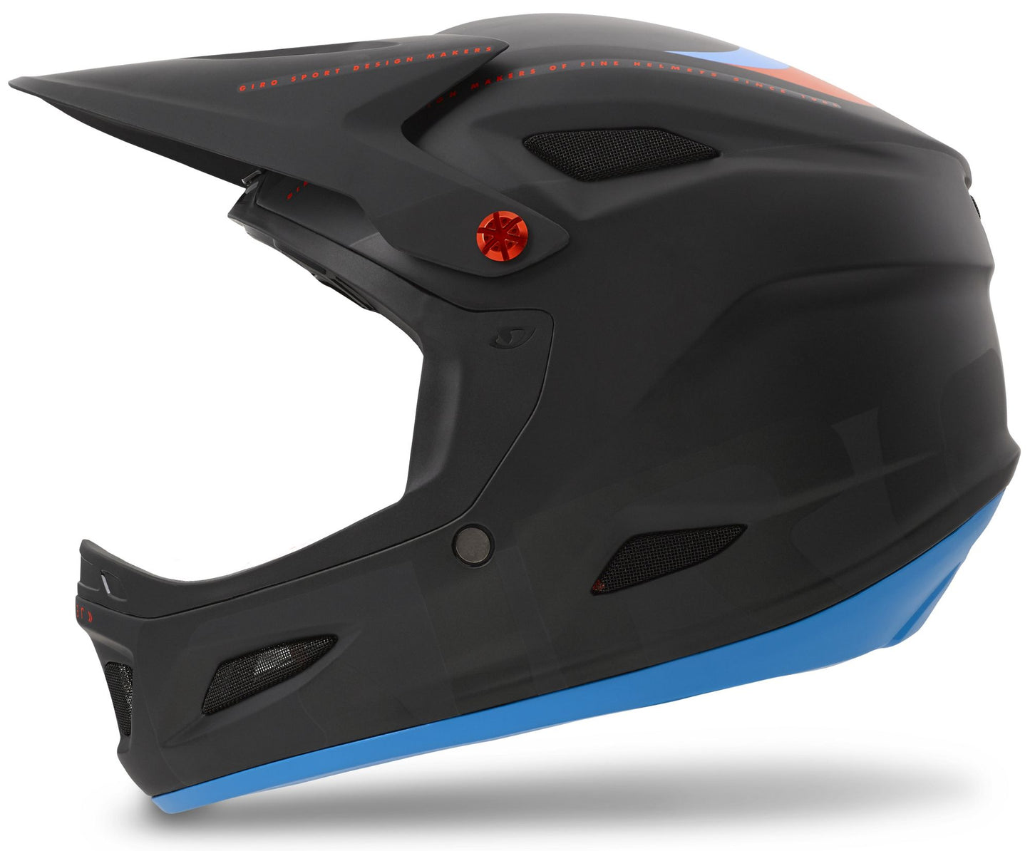 Giro Cipher Full Face Helmet - Black-Glowing Red-Blue Black - Glowing Red - Blue X-Small - 51-53cm
