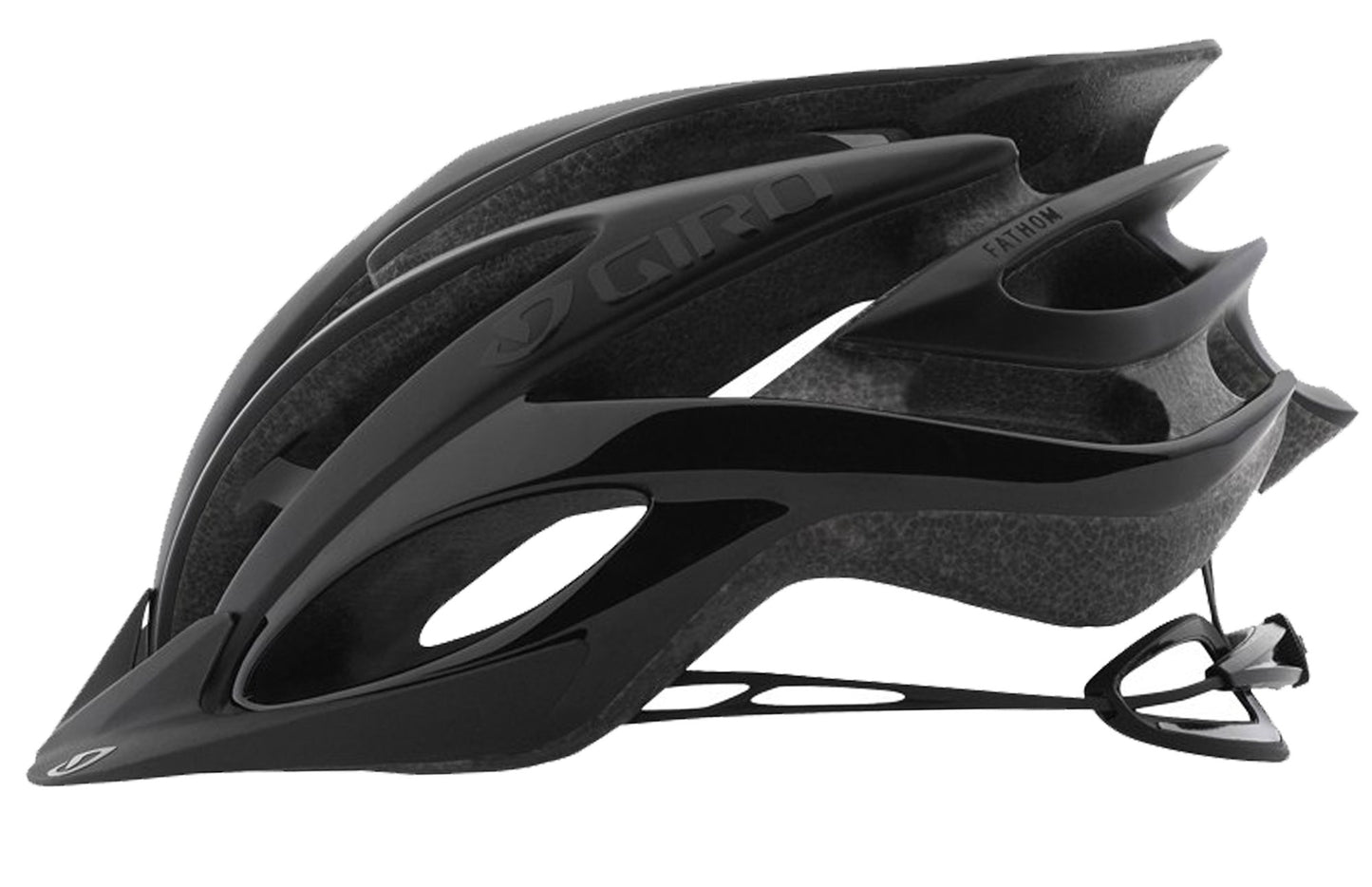 Giro Fathom MTB Helmet - Matt Black-Gloss Black Matt Black - Gloss Black Small CPSC