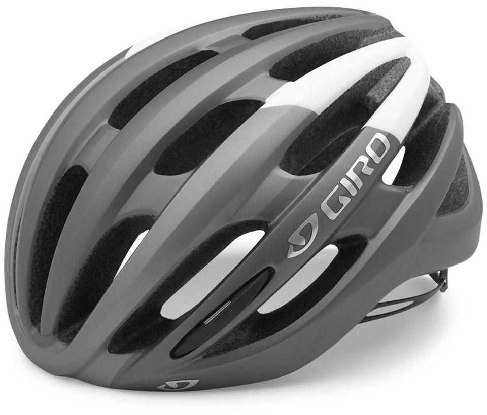 Giro Foray Road Cycling Helmet - Matt Titanium-White Matt Titanium - White Medium