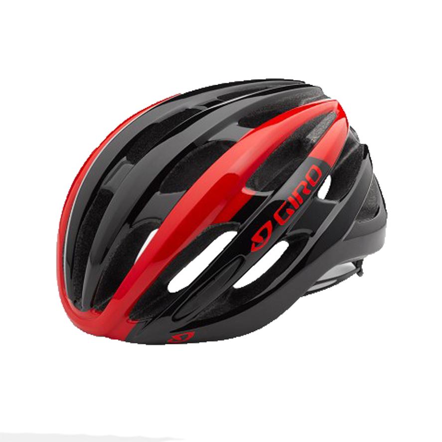 Giro Foray Road Helmet - Black-Bright Red Black - Bright Red Small