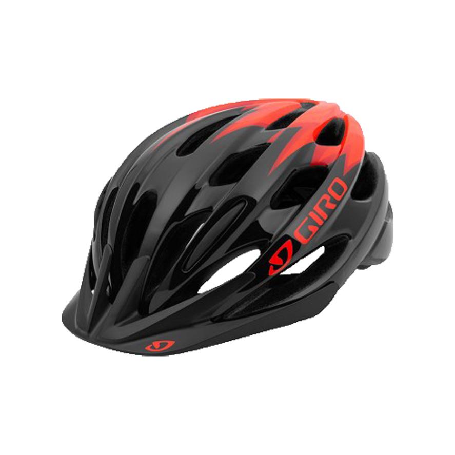 Giro Raze Helmet - Youth - Black-Vermillion Zap Black - Vermillion Zap One Size