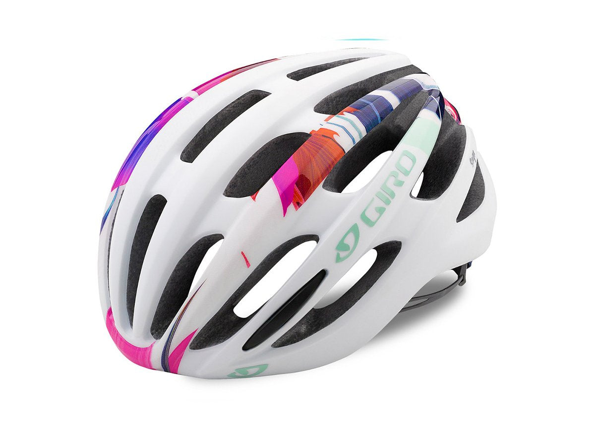 Giro Saga Road Helmet - Womens - Matt White-Floral