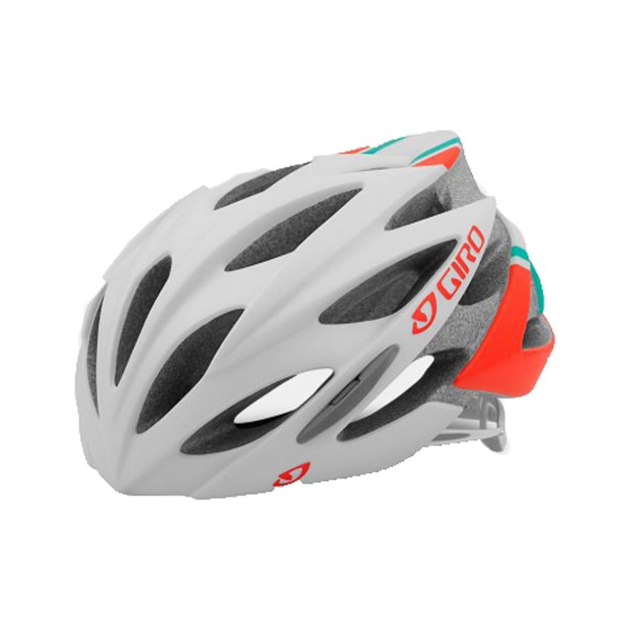 Giro Sonnet Road Helmet - Womens - Matt White-Turquoise-Vermillion Matt White - Turquoise - Vermillion Small