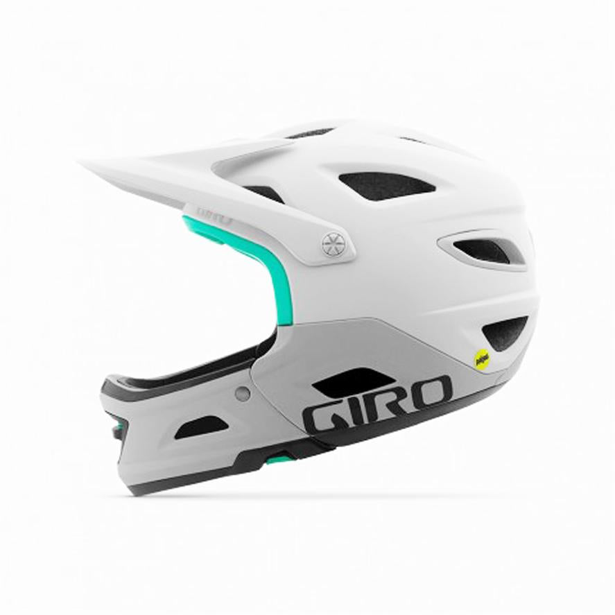 Giro Switchblade MIPS Full Face Helmet - Matt White-Gray Matt White - Gray Small