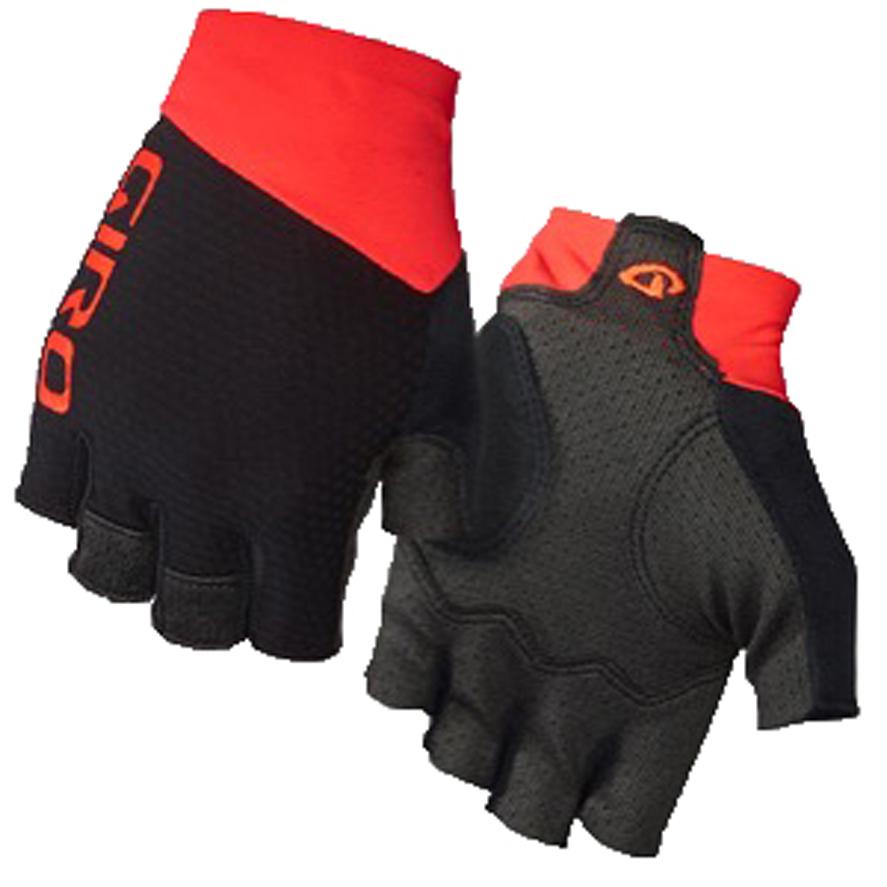 Giro Zero CS Road Cycling Glove - Vermillion-Charcoal Vermillion - Charcoal Small