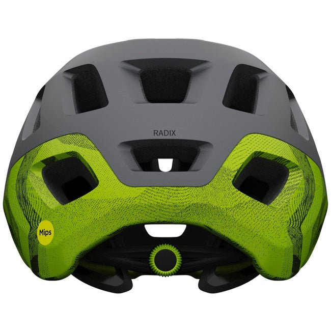 Giro Radix MIPS MTB Helmet - Matt Metallic Black-Ano Lime