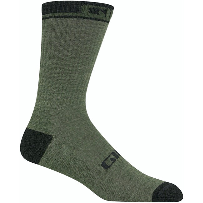 Giro Winter Merino Wool Sock - Olive Olive Small