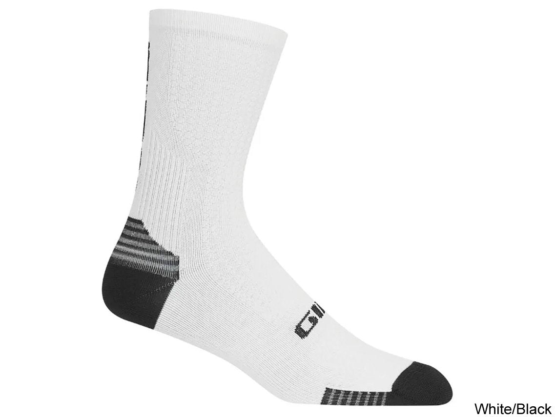 Giro HRC+ Grip Sock - White-Black - 2020 White - Black Small