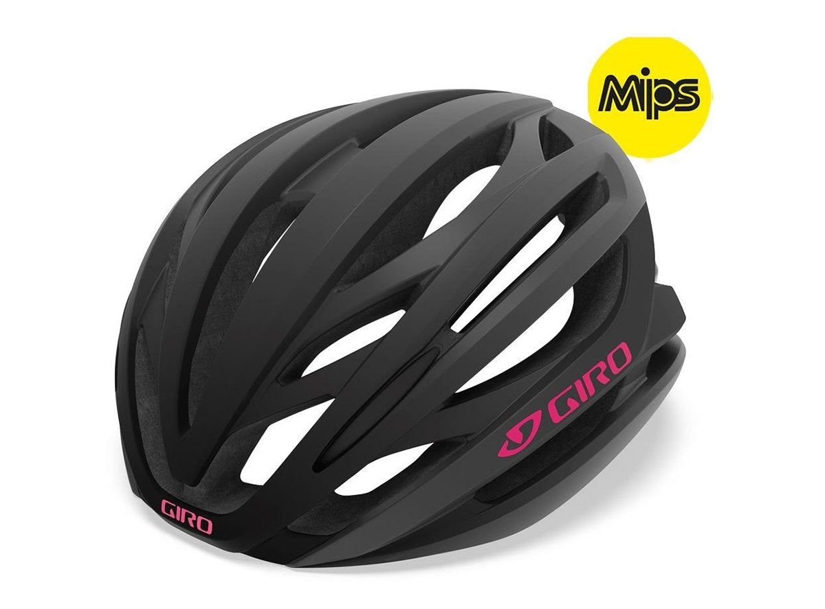Giro Seyen MIPS Road Helmet - Matt Black-Pink - 2019 Matt Black - Pink Small