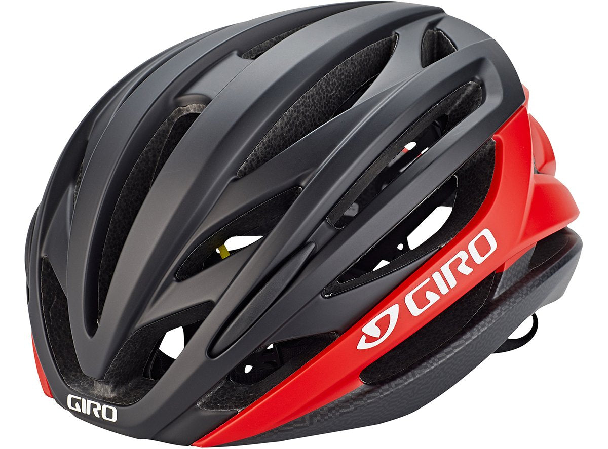 Giro Syntax MIPS Road Helmet - Matt Black-Bright Red - 2020 Matt Black - Bright Red X-Large 61-65 cm