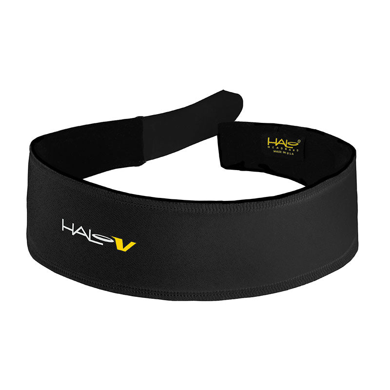 Halo V - Velcro Adjustable Headband - Black Black One Size