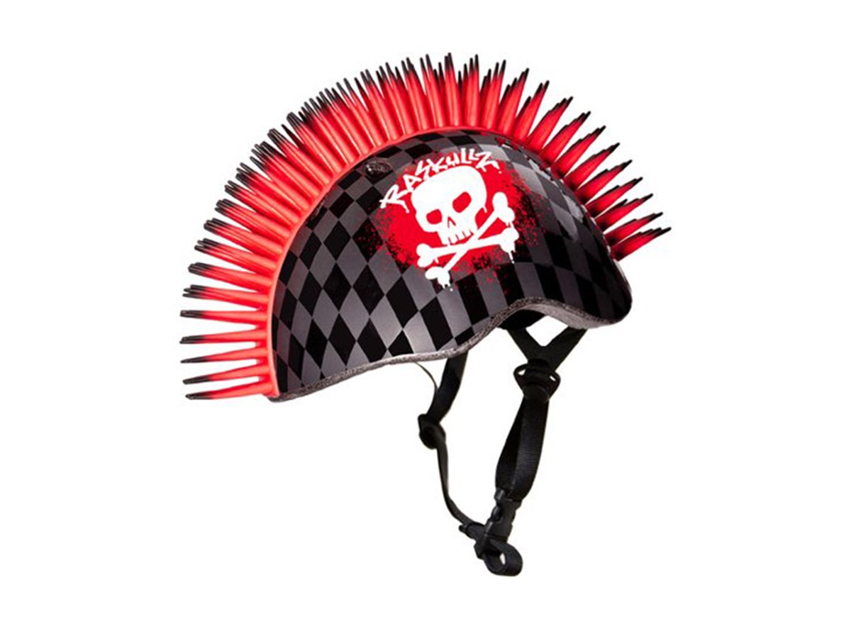 C.Preme Raskullz Child Safety Helmet - 5 Plus - Skull Hawk-Red Skull Hawk - Red One Size