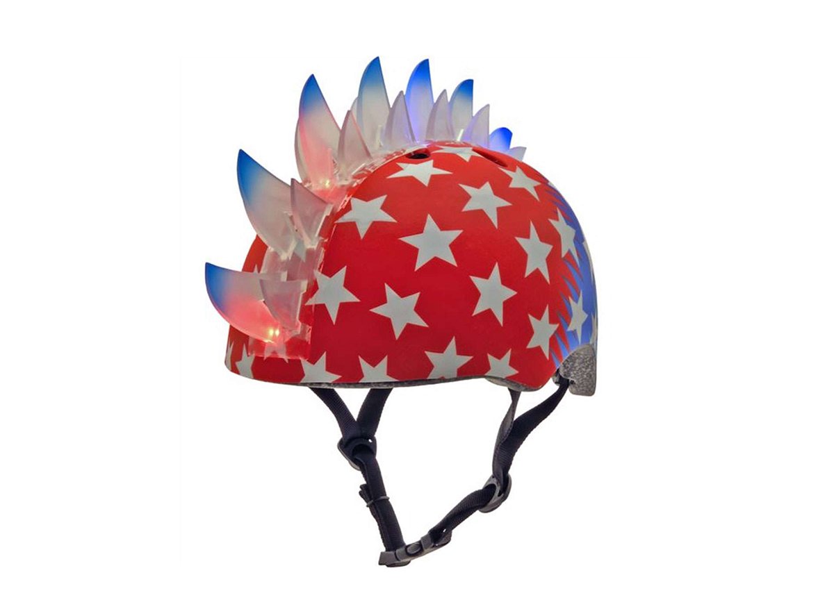 C.Preme Raskullz Child Safety Helmet - 5 Plus - Bolt LED-Red Bolt LED - Red One Size