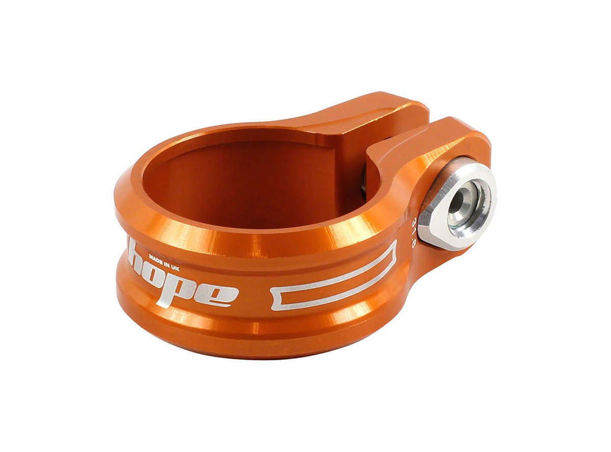 Hope Seatpost Collar - Orange Orange 28.6mm