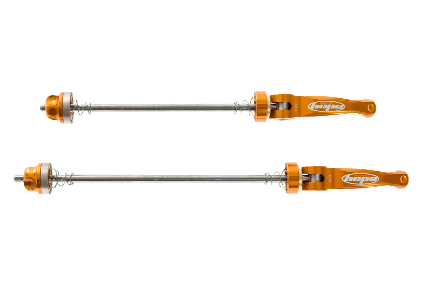 Hope Wheel Skewer - Orange Orange 9mmQR - Pair