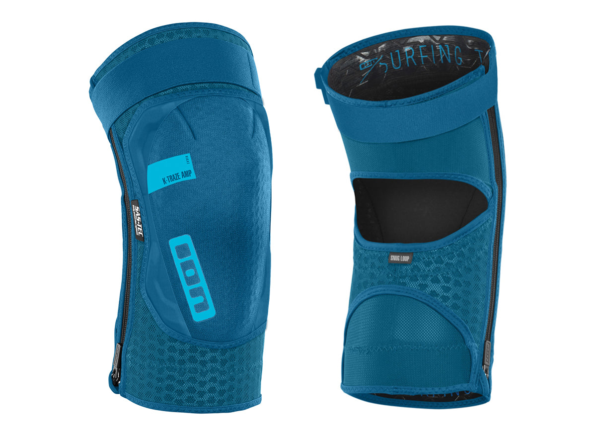 ION K-Traze AMP Zip Knee Pads - Ocean Blue - 2019 Ocean Blue Medium