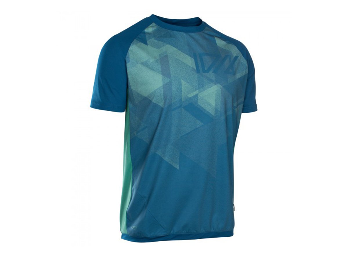 ION Traze AMP Short Sleeve MTB Jersey - Ocean Blue - 2019 Ocean Blue Small