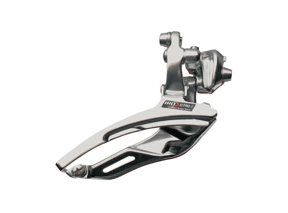 IRD Alpina-D Triple Front Derailleur - Braze On - Silver Silver 3x9/10sp