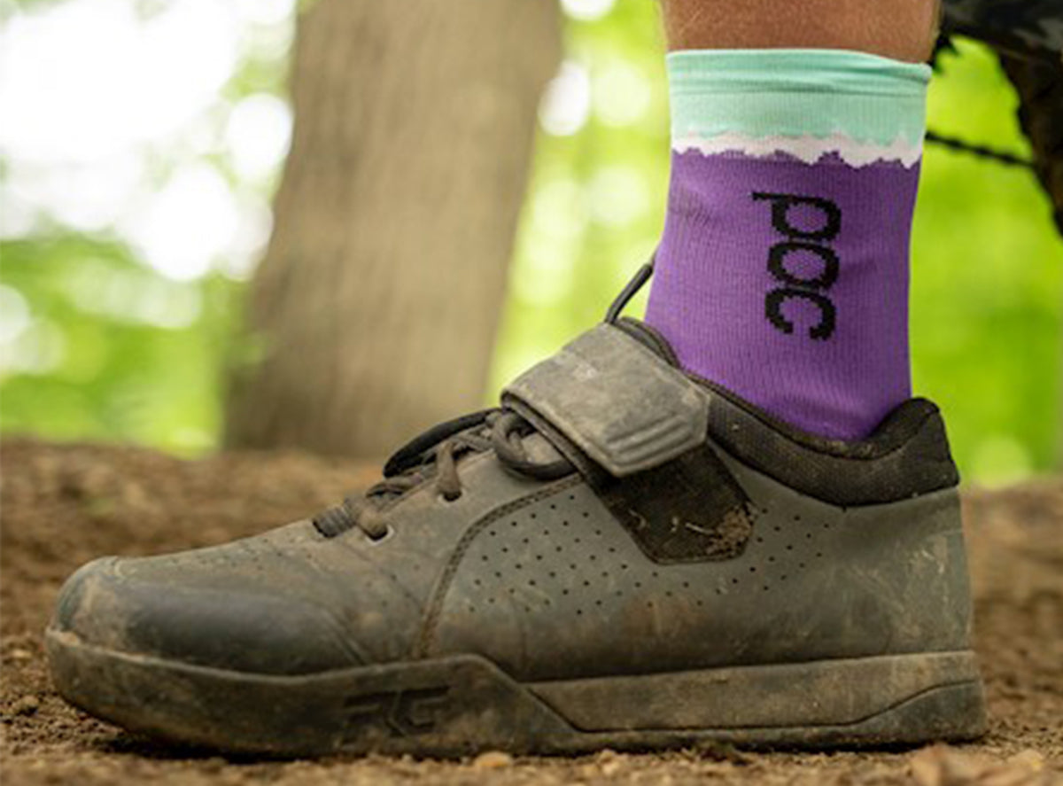 Ibis 40th Anniversary Socks - Retro - Purple-Blue Purple - Blue Small