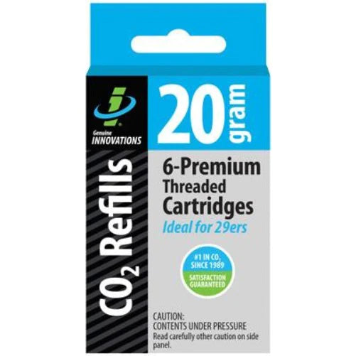 Genuine Innovations Threaded CO2 Cartridges - 20g