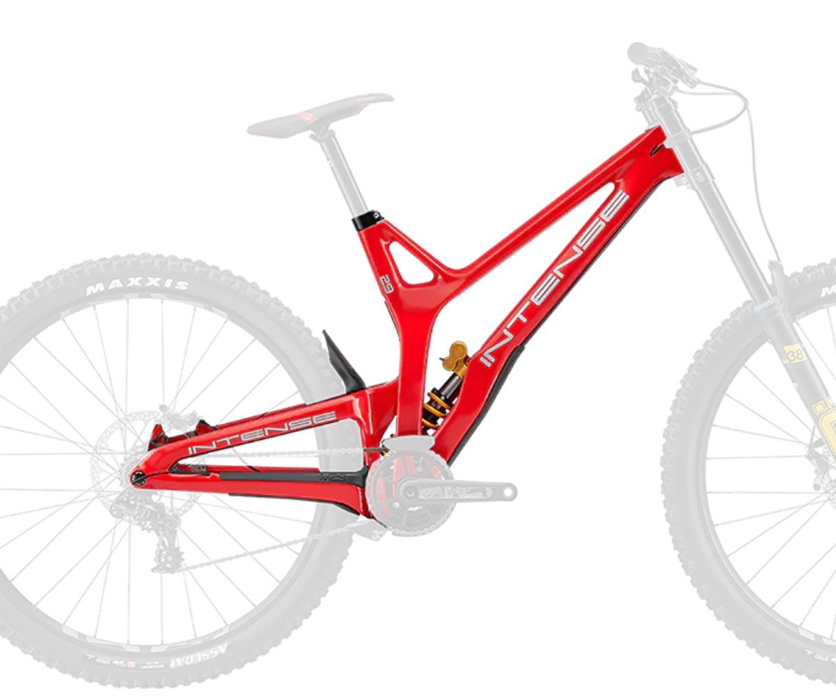 Intense M29 Downhill Frame - Ohlins Shock - Red - 2022 Red Medium