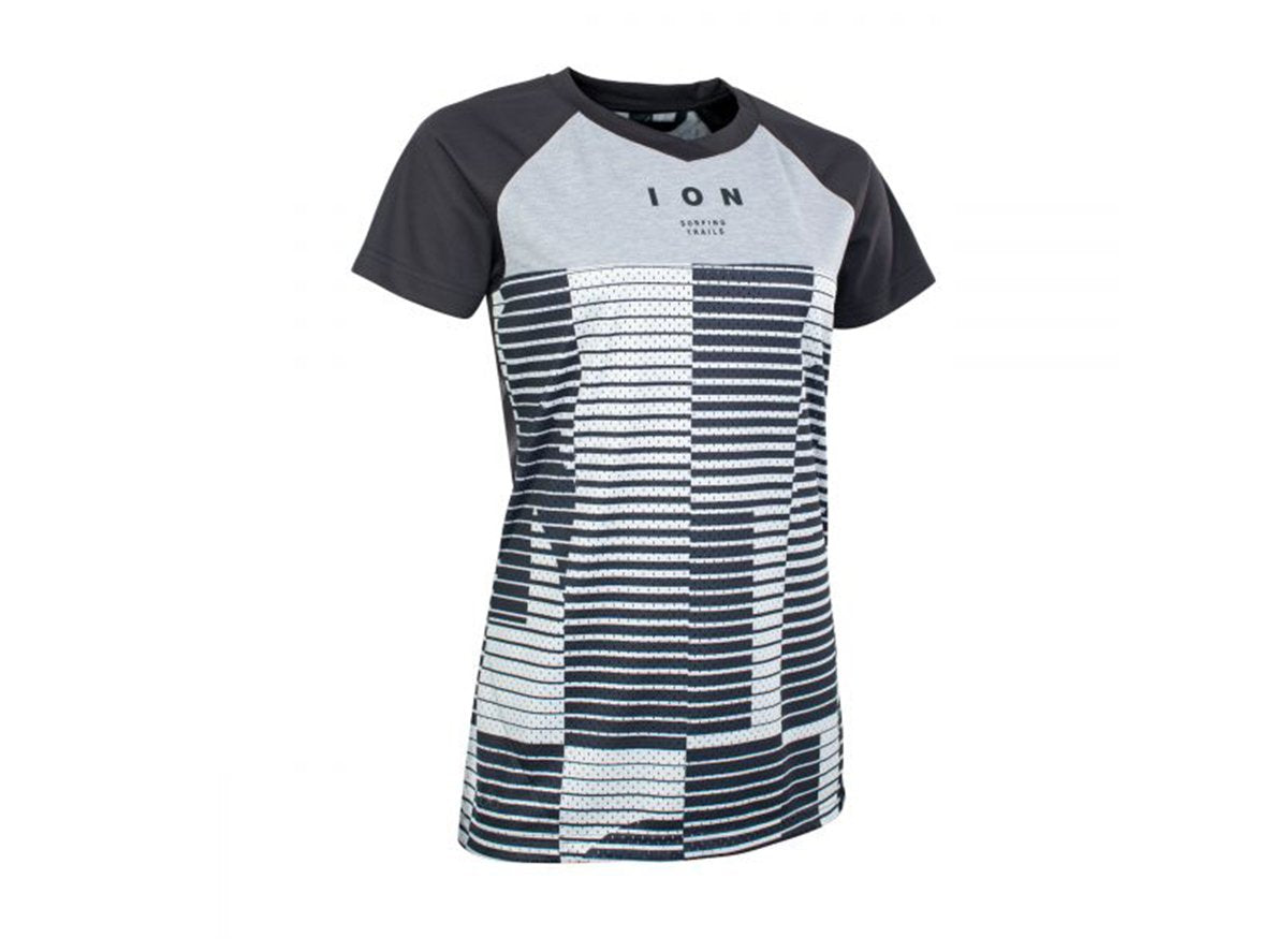 ION Scrub AMP Mesh_ine Short Sleeve MTB Jersey - Womens - Black - 2021 Black X-Small