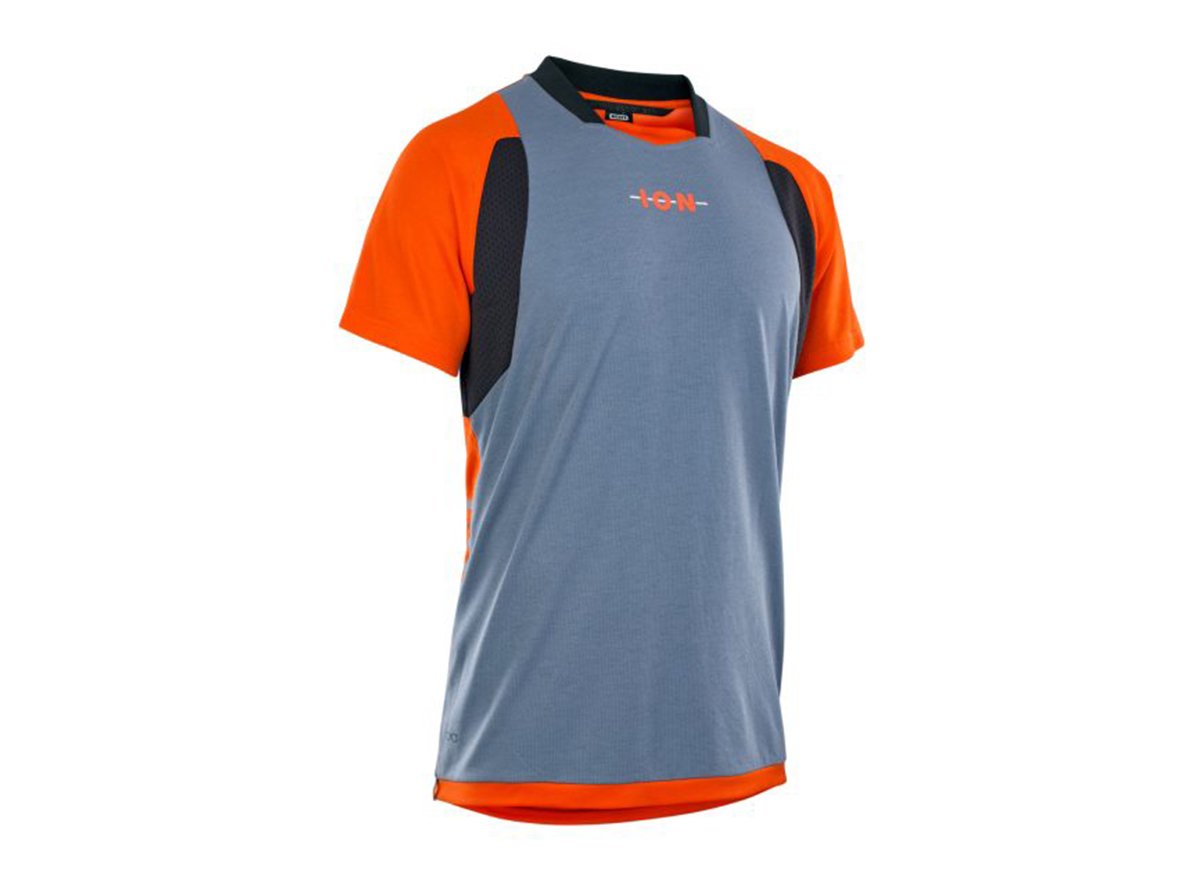 ION Scrub AMP Short Sleeve MTB Jersey - Smashing Red - 2021 Smashing Red Small