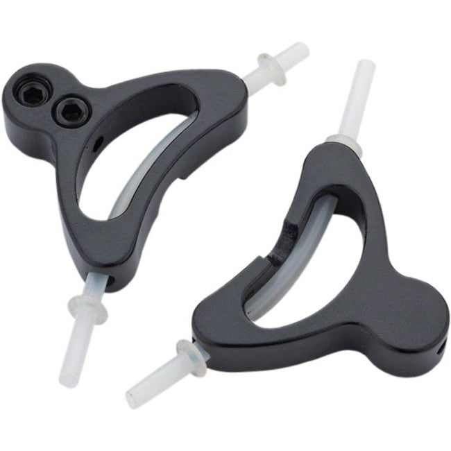 Jagwire Alloy Straddle Cable Carrier Black Pair