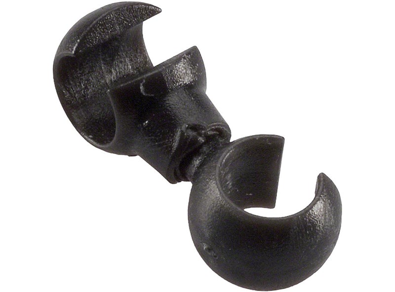 Jagwire Rotating S-Hook Housing Guides - Black Black 4 Pack