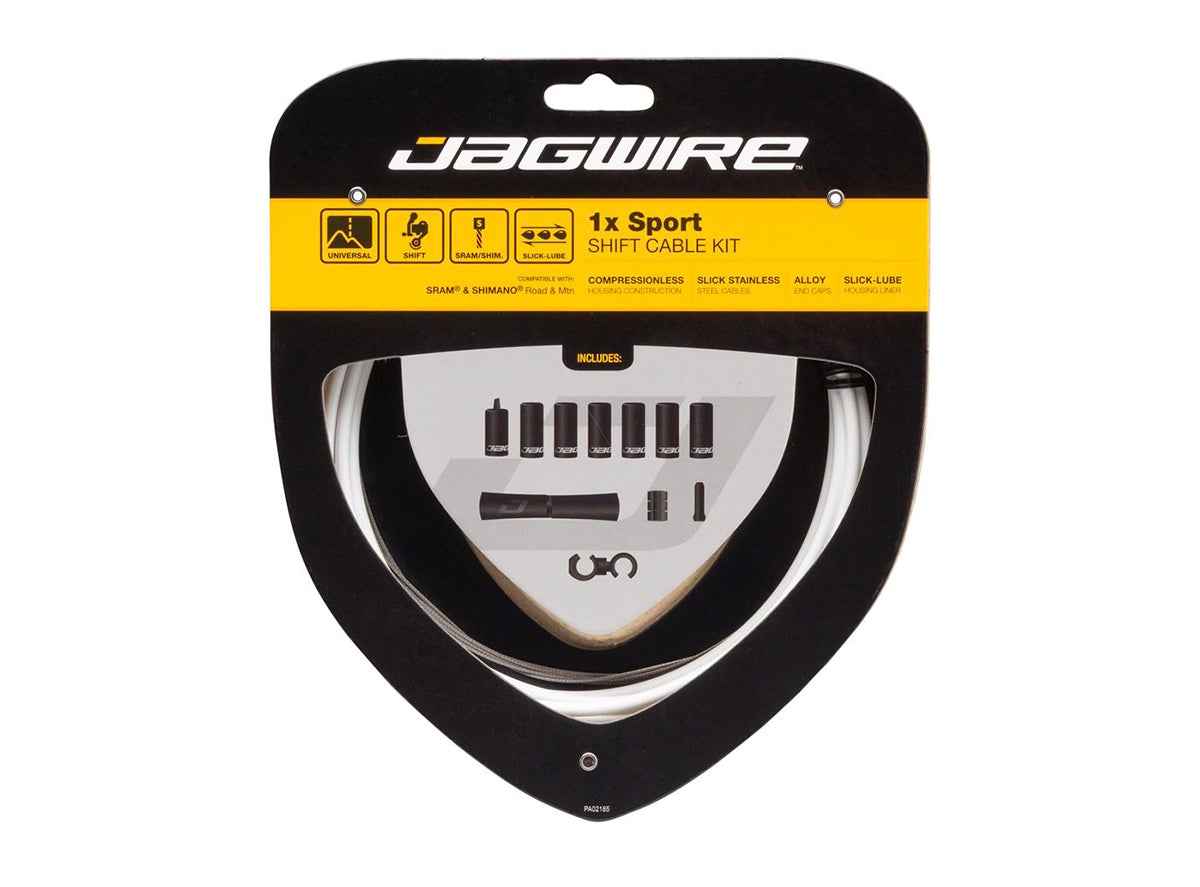 Jagwire 1x Sport Shift Cable Kit - White White Shimano/SRAM