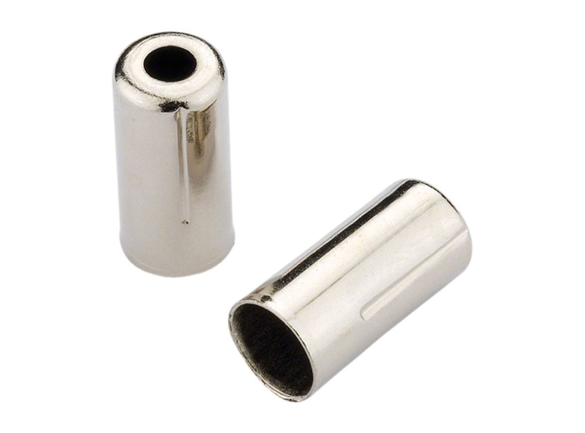 Jagwire Brake Housing Open Brass End Cap Chrome 200 Pieces 5mm