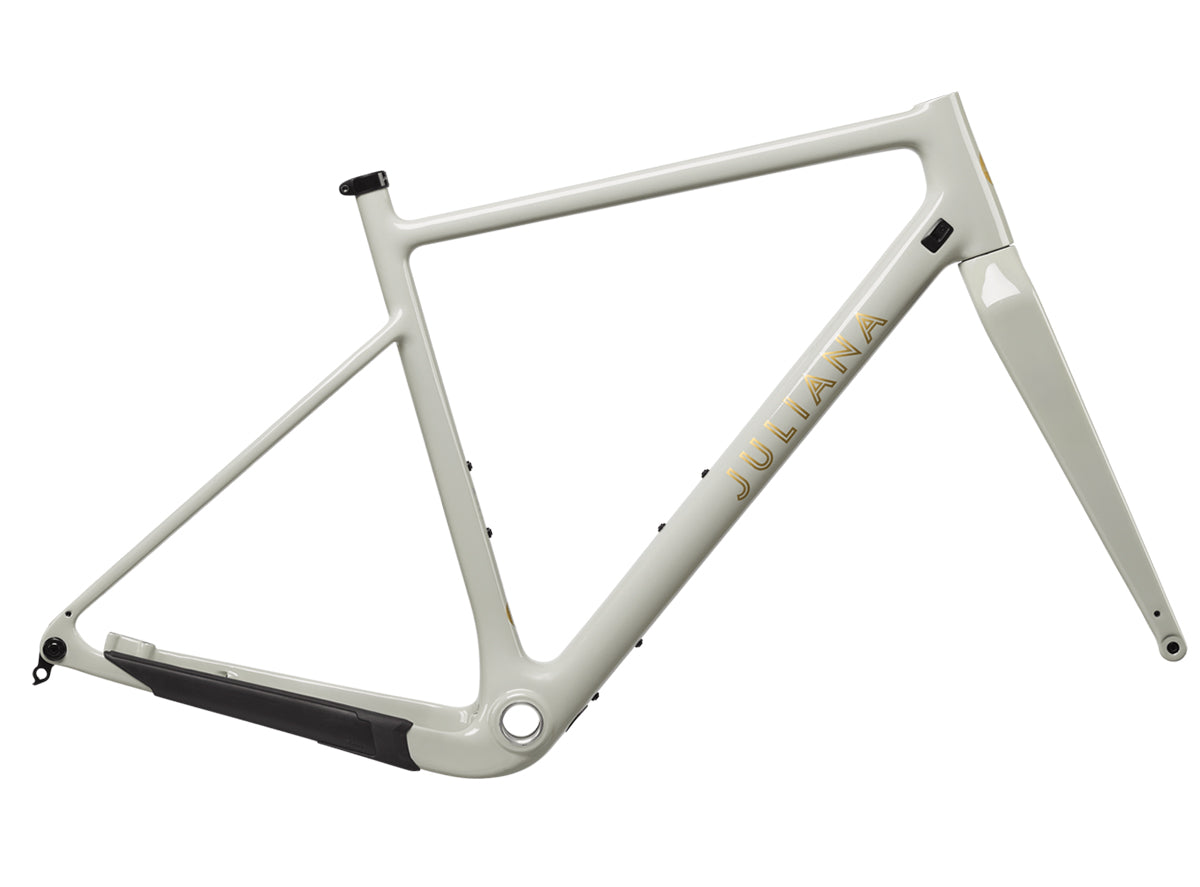 Juliana Quincy Carbon CC Cyclocross Frameset - Gloss Fog-Bright Gold - 2022 Gloss Fog - Bright Gold 49cm (19.25")