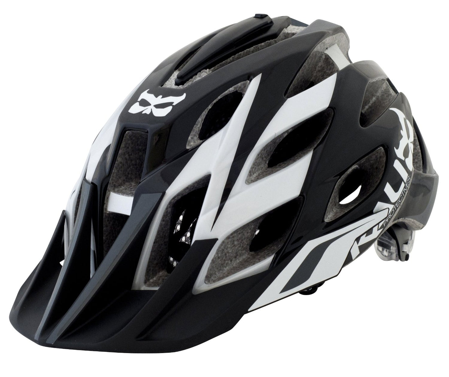 Kali Amara Paramount MTB Helmet - Black-White-Gray Black - White - Gray Small/Medium