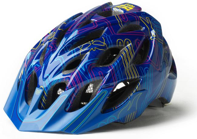 Kali Chakra Plus MTB Helmet - Neon Blue Neon Blue Small/Medium