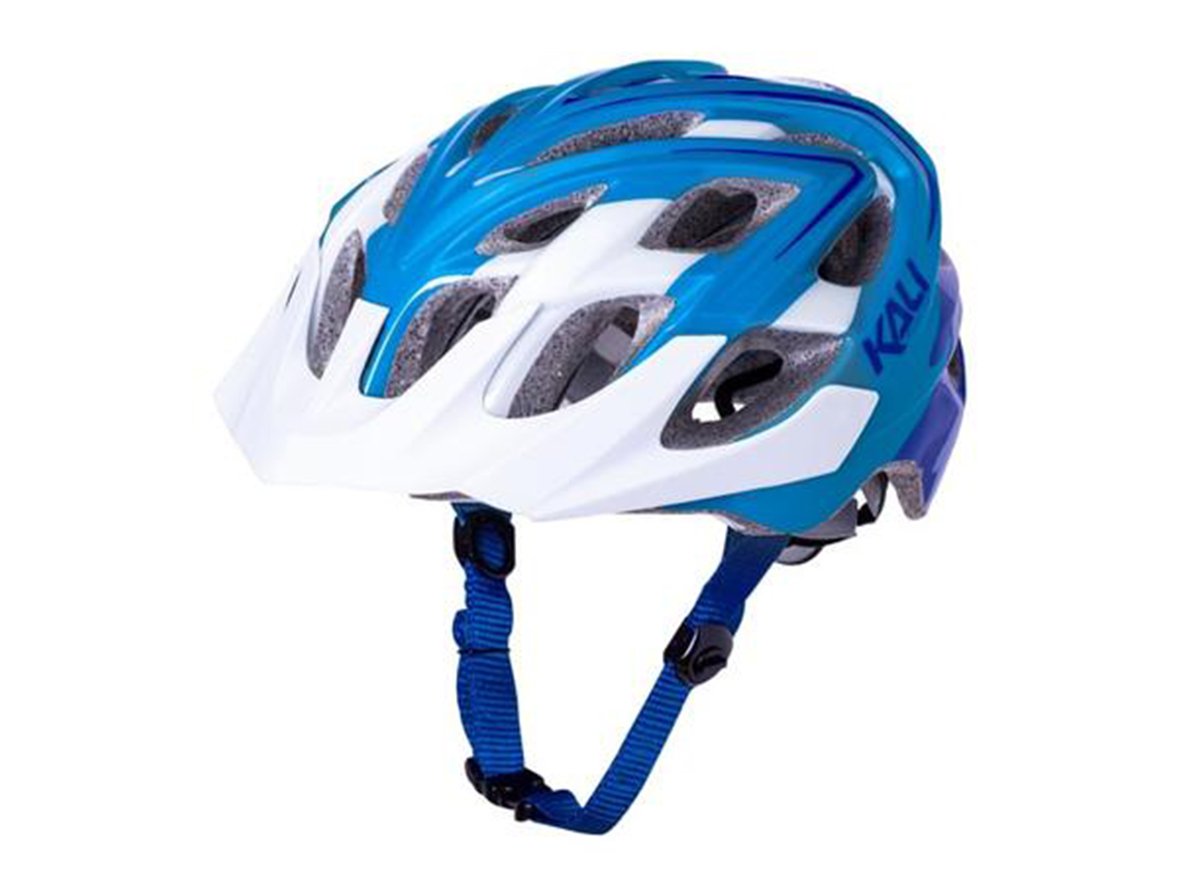 Kali Chakra Plus Sonic MTB Helmet - White-Blue White - Blue Medium/Large