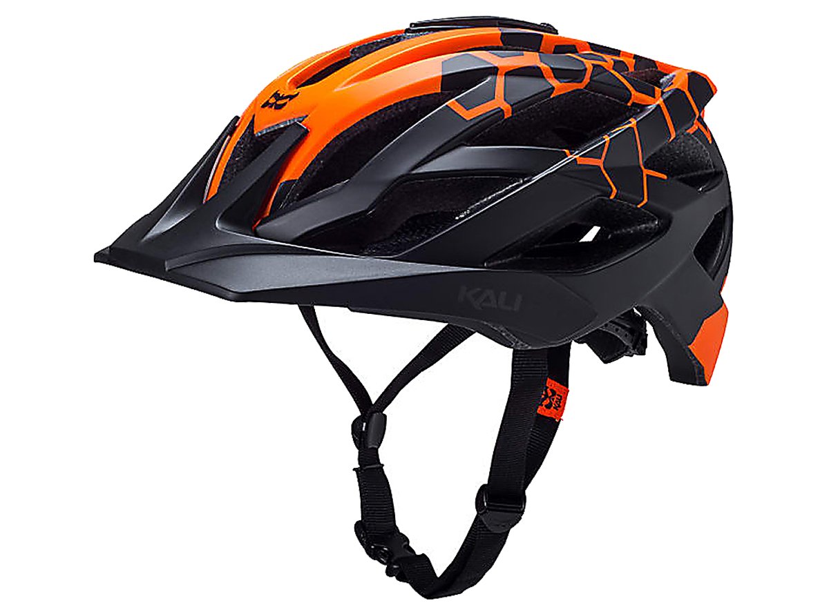 Kali Lunati Sting MTB Helmet - Matt Orange-Black Matt Orange - Black Large/X-Large