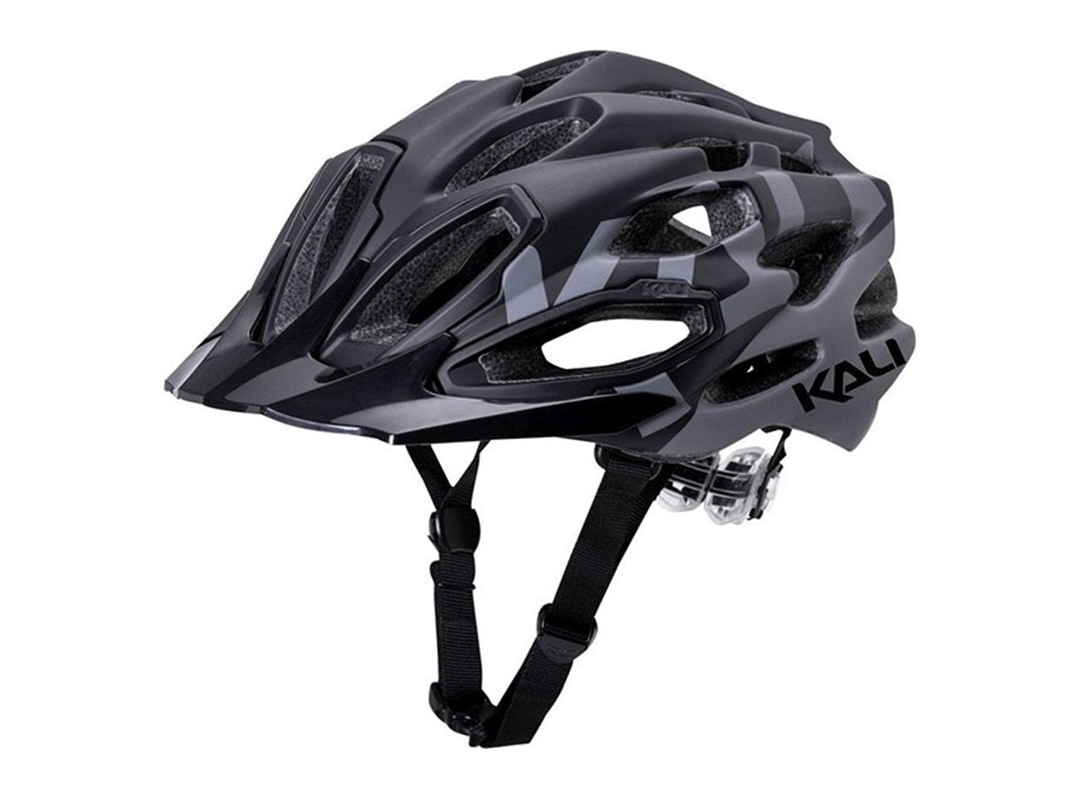 Kali Maraka Logo XC Helmet - Matt Black-Gray Matt Black - Gray Medium/Large