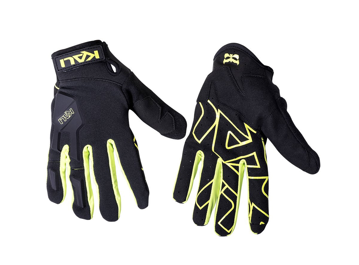 Kali Venture MTB Glove - Black-Lime Black - Lime Large