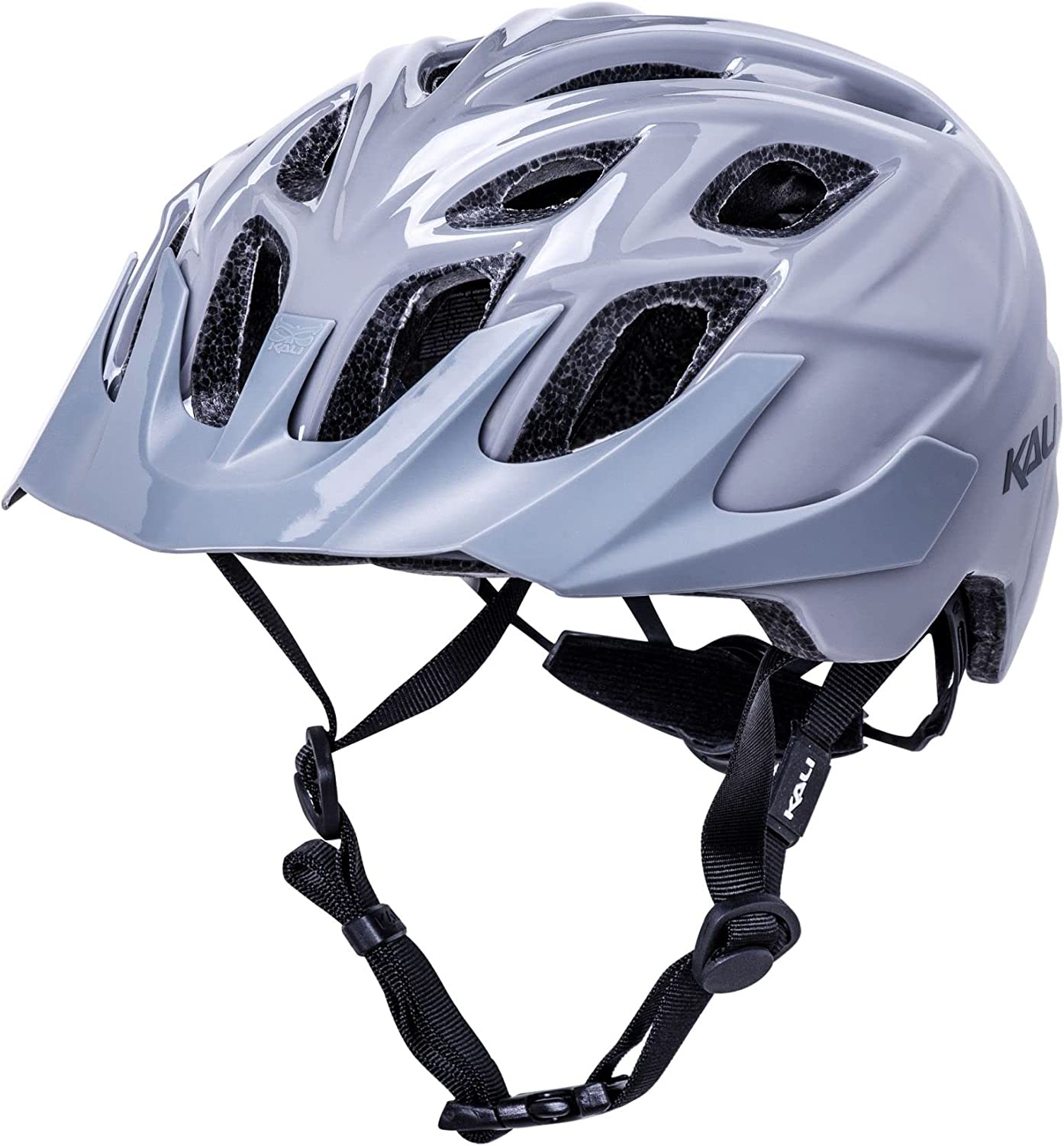 Kali Protectives Chakra Solo MTB Helmet - Solid Gloss Gray Gloss Gray Small/Medium