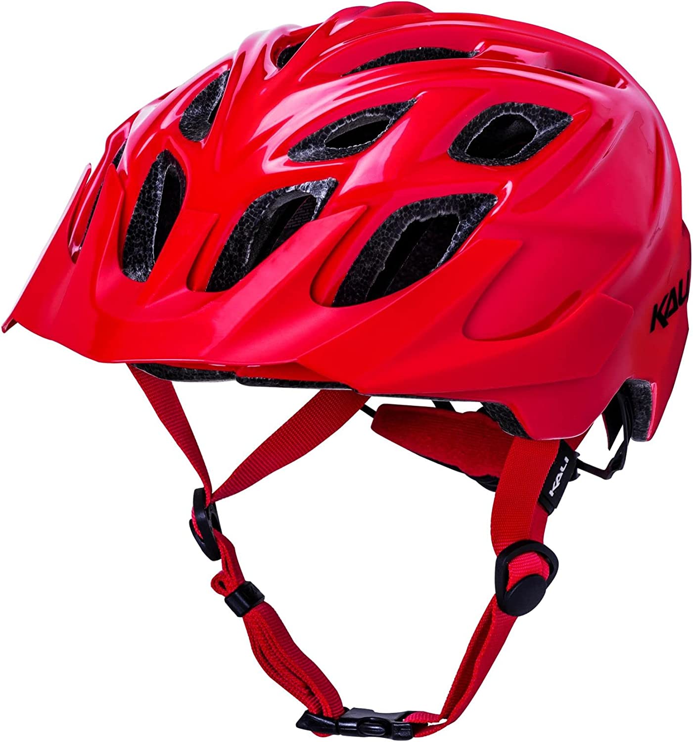 Kali Protectives Chakra Solo MTB Helmet - Solid Gloss Red Gloss Red Small/Medium