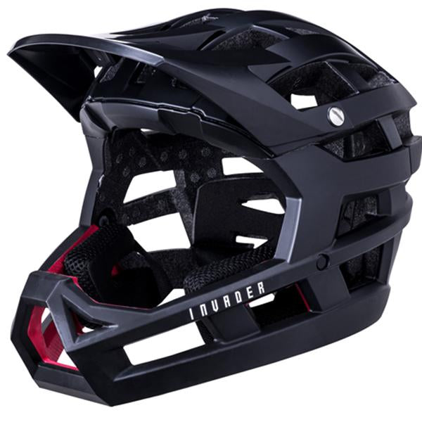 Kali Invader Enduro Helmet - Solid Matt Black Solid Matt Black X-Small/Medium
