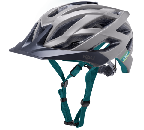 Kali Lunati Sync MTB Helmet - Matt Gray-Teal Matt Gray - Teal Large/X-Large