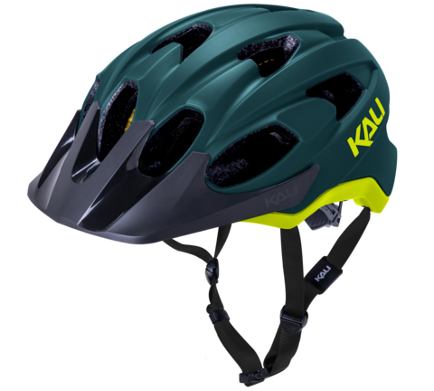 Kali Pace MTB Helmet - Solid Matt Teal-Fluro Yellow Solid Matt Teal - Fluro Yellow Small/Medium