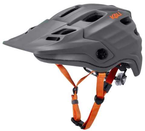 Kali Protectives Maya 2.0 MTB Helmet - Solid Matt Gray-Orange Solid Matt Gray - Orange Large/X-Large
