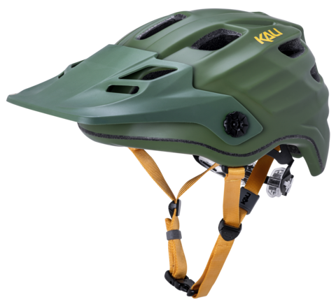 Kali Protectives Maya 2.0 MTB Helmet - Solid Matt Khaki-Yellow Solid Matt Khaki - Yellow Large/X-Large
