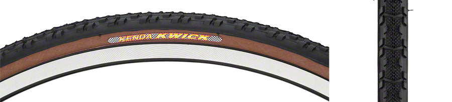Kenda Kwick 700c Wire Cyclocross Tire - Black-Mocha Black - Mocha 30c