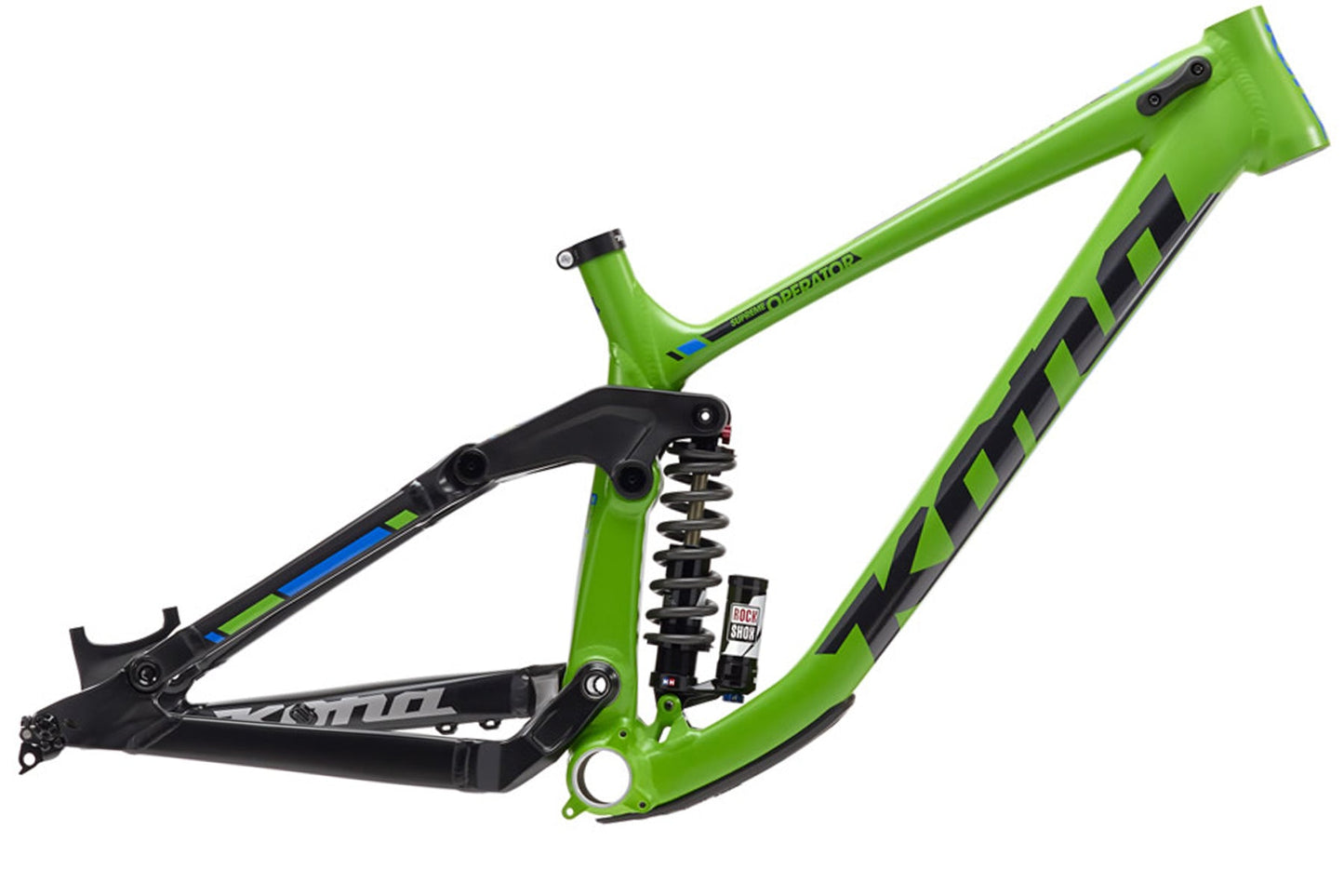 Kona Supreme Operator 27.5 Downhill Frame - Matt Green-Black Matt Green - Black Large