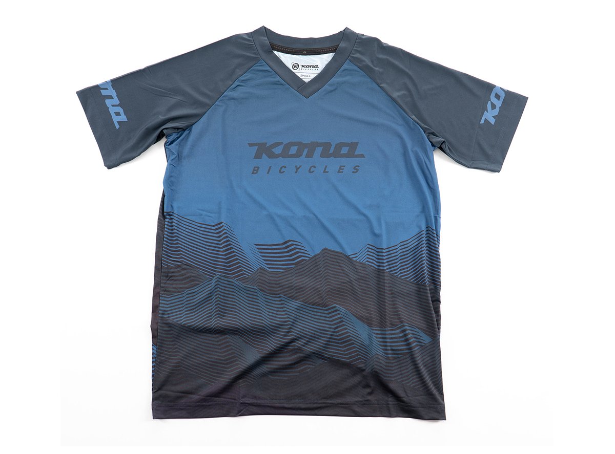 Kona Mountain Short Sleeve MTB Jersey - Navy Navy Small