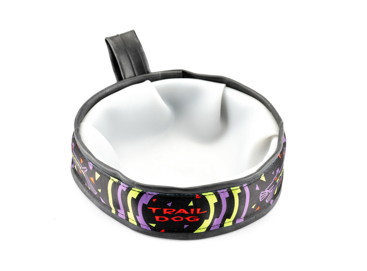 Kona Packable Upcycled Dog Bowl Black - Trail Dog