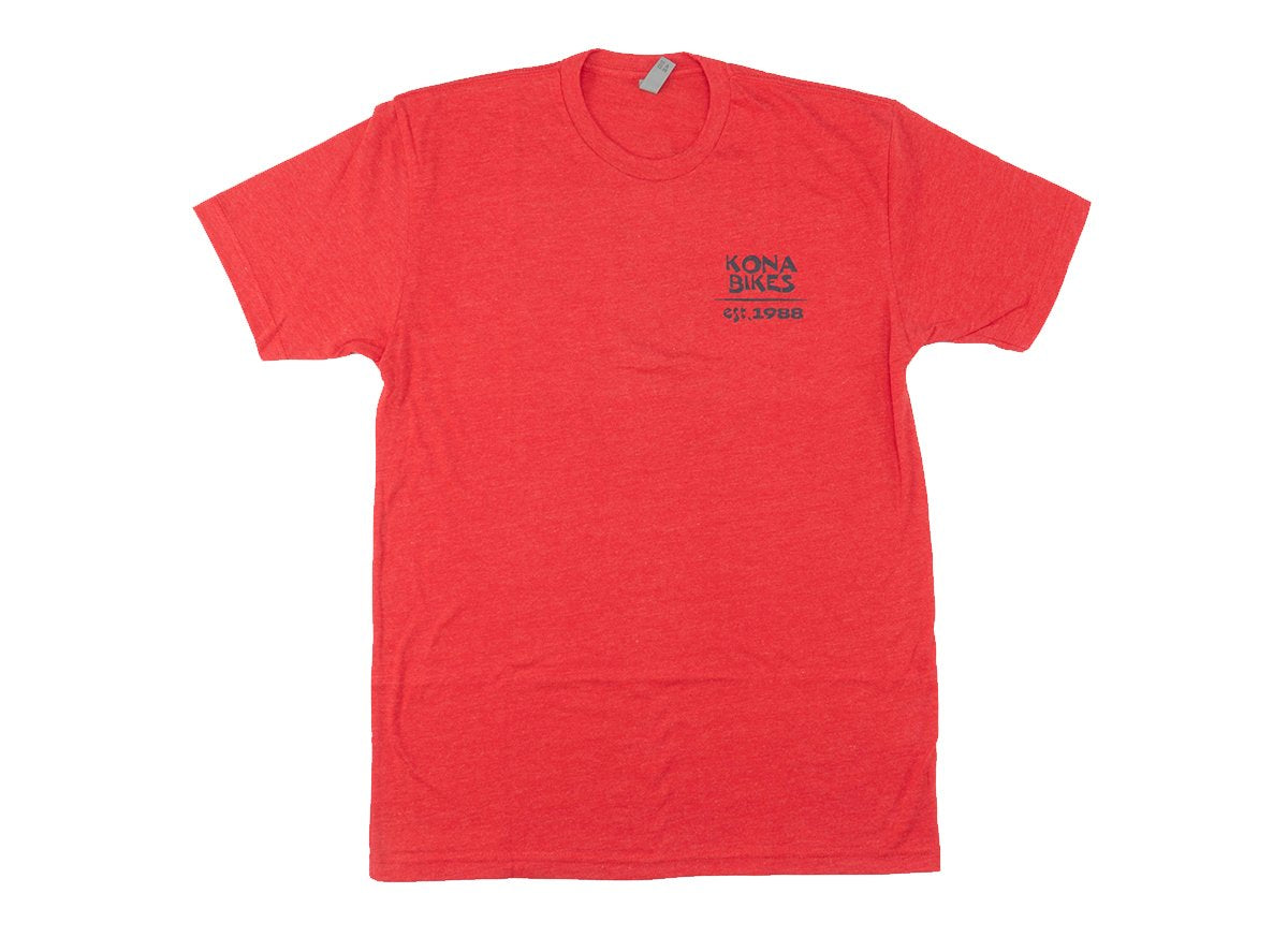 Kona Suns Out Buns Out Tee - Red Red Small